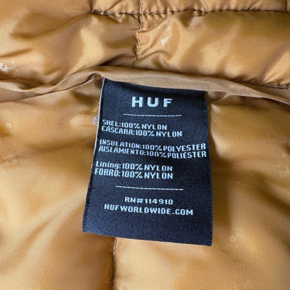 HUF for heavy weather The Tundra jacket in honey mustard Men’s Medium - Picture 9 of 10